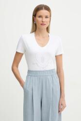 Fracomina t-shirt - bézs XS - answear - 21 990 Ft