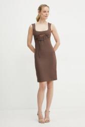 Patrizia Pepe ruha vászonkeverékből - barna 36