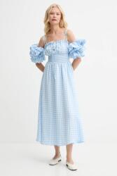 The Sleeper vászon ruha - kék M