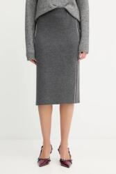 Simona Corsellini szoknya gyapjúkeverékből - szürke 38