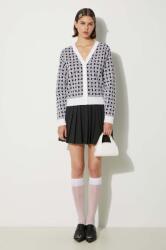 Kenzo kardigán gyapjú keverékből Weave Cardigan - fehér XS