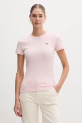 Lacoste t-shirt női pamut - rózsaszín 38