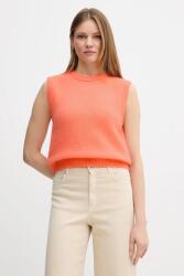 American Vintage mellény gyapjúkeverék - narancssárga M