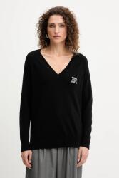 Ermanno Firenze gyapjú pulóver - fekete 36 - answear - 130 990 Ft