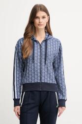 Lacoste cipzáras melegítőfelső kapucnival női pamuttal - sötétkék 34 - answear - 49 990 Ft