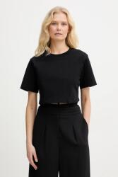 Twinset pamut póló - fekete L - answear - 66 990 Ft