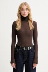 Gestuz hosszú ujjú - barna XL