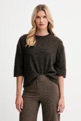 Sessun pulóver alpaka gyapjú keverékből - barna M
