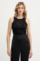 Twinset pamut top - fekete M