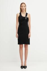 coperni pamut ruha Washing Clip Rib Dress - fekete M