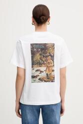 Barbour pamut póló Kirby - fehér 36