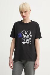 Zadig&Voltaire pamut póló - fekete M - answear - 88 990 Ft