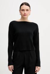 Sisley gyapjúkeverék pulóver - fekete L