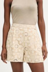 Fracomina elegáns női pamut rövidnadrág - bézs XL