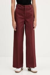 Dickies nadrág WIDE LEG WORK PANT W - burgundia 25