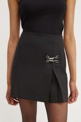 Moschino Jeans szoknya gyapjú keverékből - fekete 40