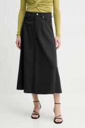 Nanushka gyapjú szoknya CINTIA - szürke L