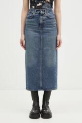 Fiorucci pamut farmerszoknya Denim Midi - sötétkék 28