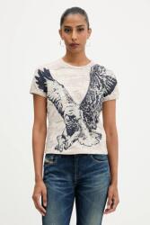 Diesel pamut póló T-UNCUTIE-LONG-R1 - bézs S