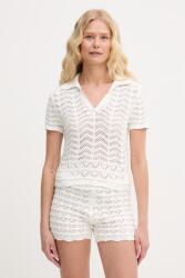 DKNY pulóver női pamut - bézs L