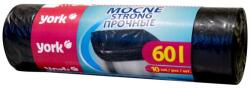 York Szemeteszsák 60 iter 60 x 70 cm 25 mikron 10 db/tekercs York_090520 fekete (090520) - tonerpiac