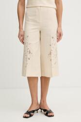 Twinset nadrág lenkeverékből - bézs 36 - answear - 95 990 Ft