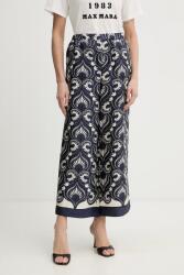 Weekend Max Mara selyemnadrág OTTICO - sötétkék 36