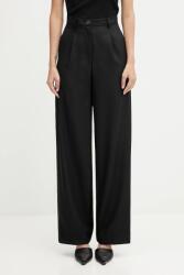 Fiorucci nadrág Wide Leg Tailored Wool - fekete 38