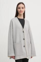 OUI kifordítható kardigán - szürke 36