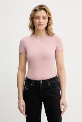 Diesel t-shirt T-UNCUTIESLONG-OD - rózsaszín L