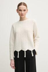 Oui pulóver - bézs 40 - answear - 38 990 Ft