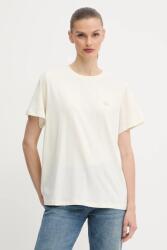 Twinset pamut póló - bézs M - answear - 23 090 Ft