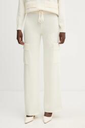 ERMANNO Firenze gyapjú melegítőnadrág - bézs 40