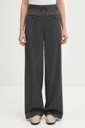 MM6 Maison Margiela gyapjú nadrág - szürke M - answear - 126 990 Ft