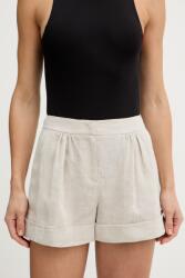 Twinset len rövidnadrág - bézs 40 - answear - 82 990 Ft