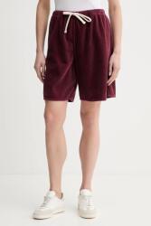 American Vintage kordbársony rövidnadrág - burgundia XS