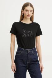 Giorgio Armani pamut póló - fekete S - answear - 15 690 Ft