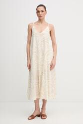 DKNY ruha lenkeverékből - bézs L - answear - 36 990 Ft