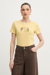 Giorgio Armani pamut póló - sárga L - answear - 28 990 Ft