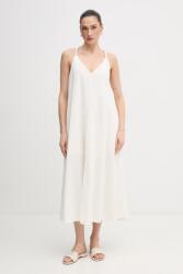 DKNY ruha lenkeverékből - bézs S - answear - 58 990 Ft