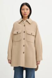 Max Mara ingkabát gyapjúkeverékből LASER - bézs 40