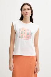 Pedro del Hierro pamut póló - fehér S - answear - 31 990 Ft