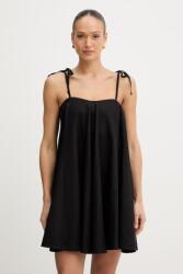 TWINSET ruha lenkeverékből - fekete 34