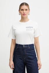 Weekend Max Mara pamut póló TENUE - fehér XXL - answear - 25 990 Ft
