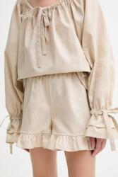 The Sleeper vászon rövidnadrág - bézs L - answear - 39 990 Ft