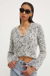 Moschino Jeans kardigán gyapjú keverékből - szürke S - answear - 65 990 Ft