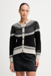 Pepe Jeans kardigán gyapjú keverékből - fekete XS