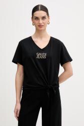 Gaudi t-shirt - fekete XL - answear - 25 990 Ft