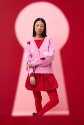 Medicine kardigán gyapjú keverékből - rózsaszín M