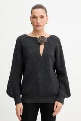 Simona Corsellini pulóver gyapjúkeverékből - szürke XL